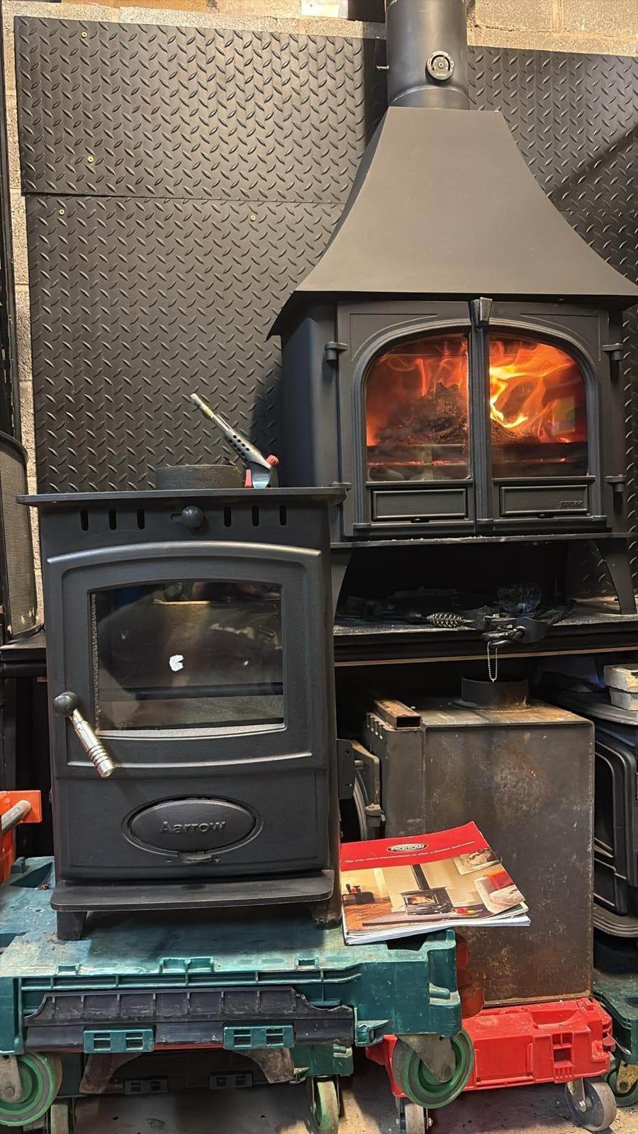 Aarrow Hamlet Solution 4Kw Multifuel Stove, (log,wood,coal+burner)🚚🚚🚚🚚 4