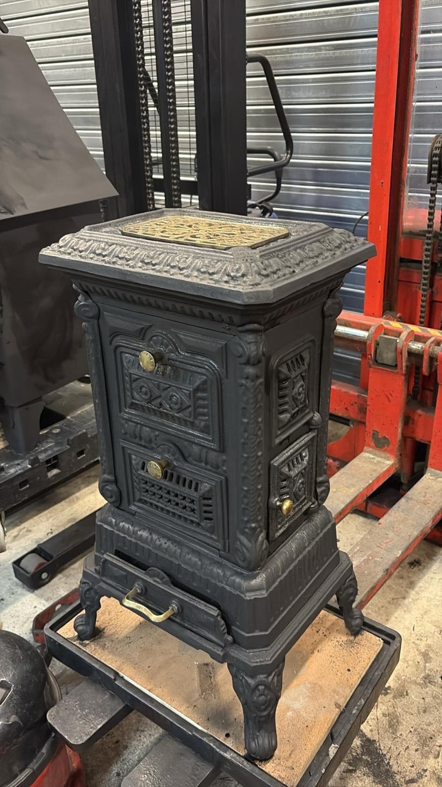 Classic Vintage Cast Iron STOVE 5KW  MULTIFUEL, (log,wood+burner) TOPLOAD 🚚🚚 5
