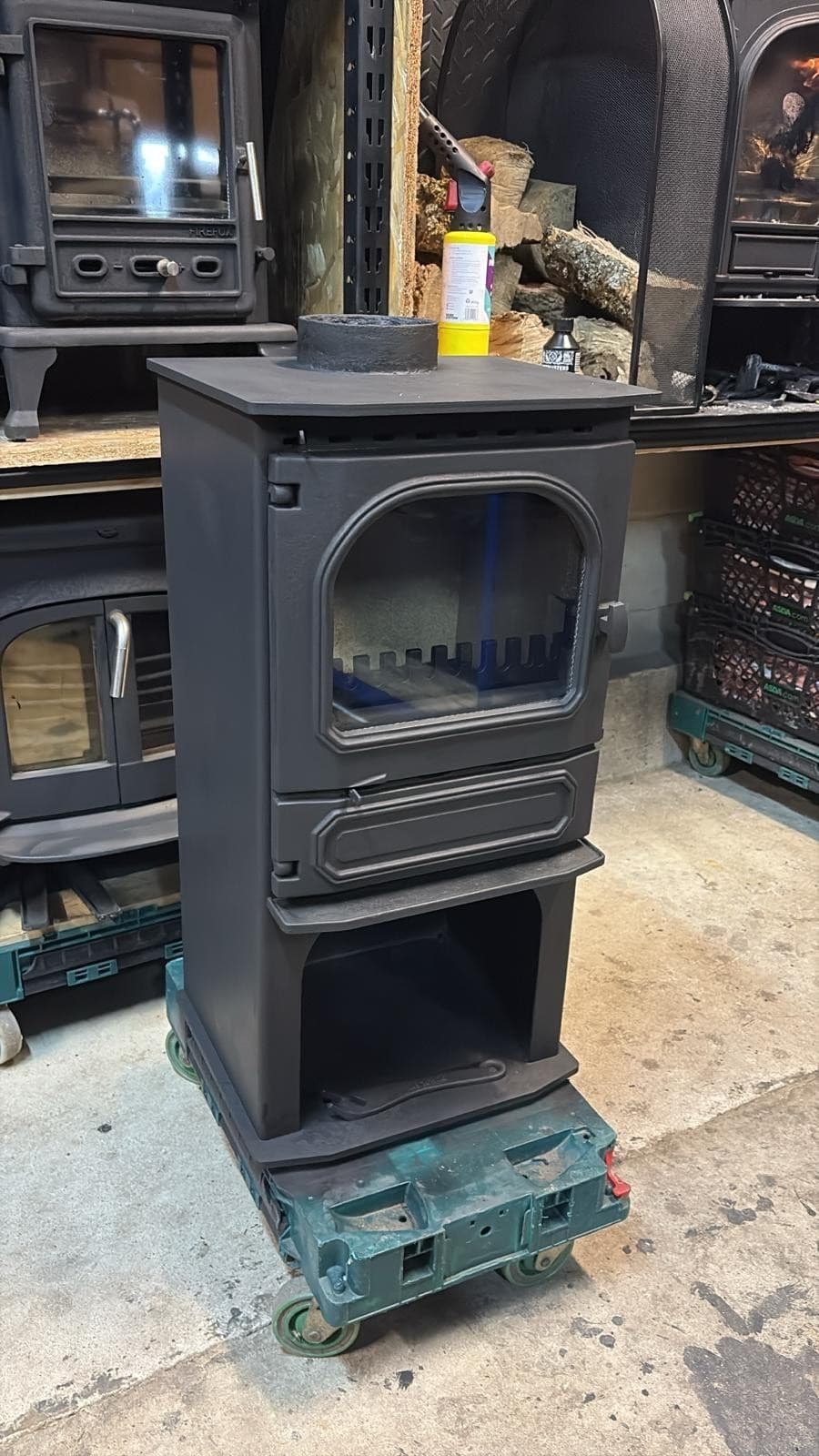 Dunsley Highlander 5 Stove on stand 5kw, , MULTIFUEL, (log,wood+burner) 🚚