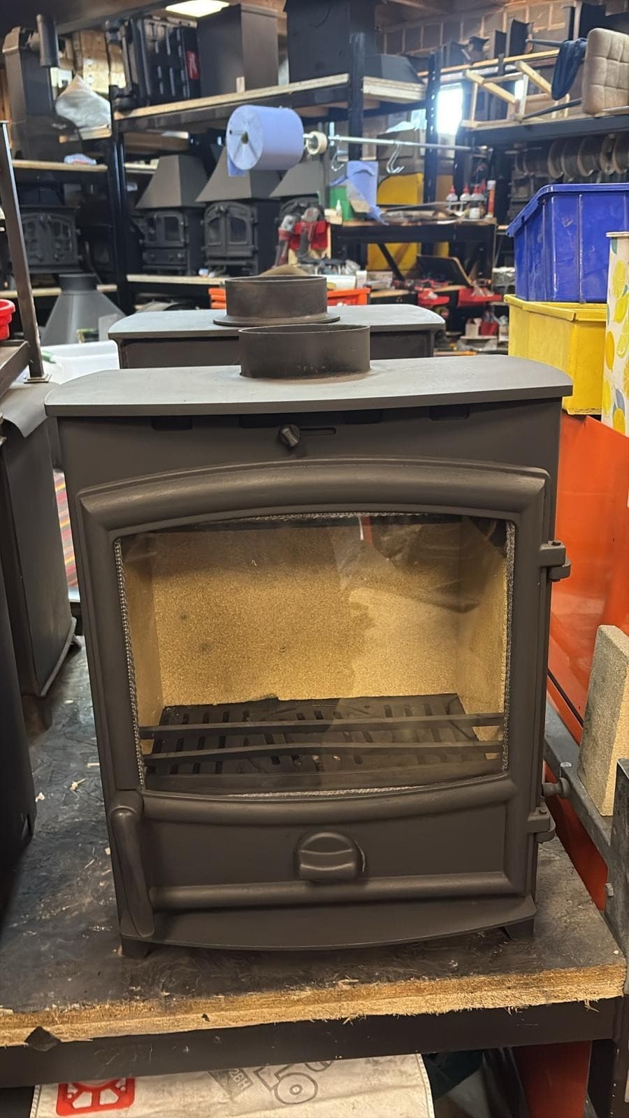 Fireline FX5W Wide Screen 5kW Multi-Fuel Stove  (log,wood+burner), , 🚚🚚🚚 3