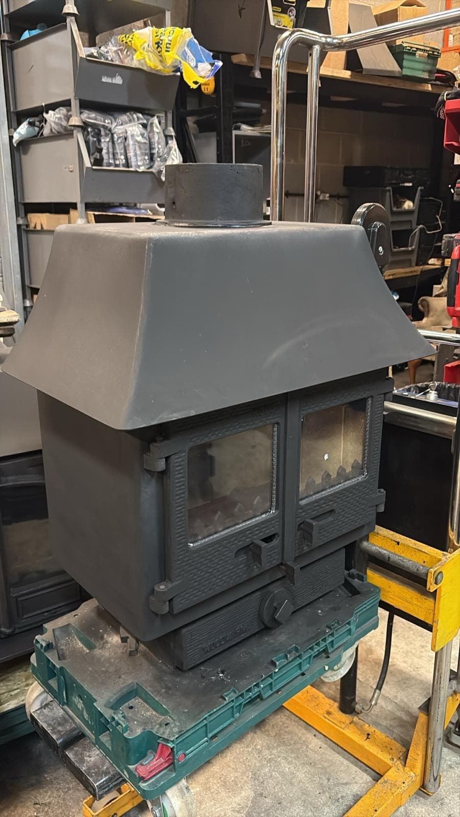 WOODWARM Canopy Stove, 7kW MULTIFUEL, (log,wood+burner), 🚚🚚🚚