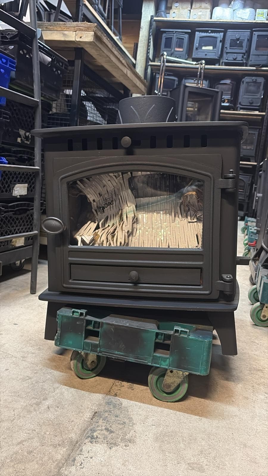 HUNTER HERALD Stove 7Kw, DOUBLE SIDED/FRONTED MULTIFUEL (log,wood+burner), 🚚🚚 3