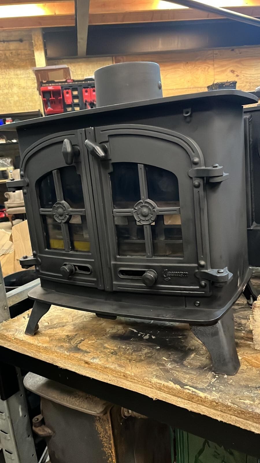 Yeoman Devon Stove 9Kw, FLAT TOP STOVE, Multifuel,  (log,wood+burner), 🚚🚚 🚚 3