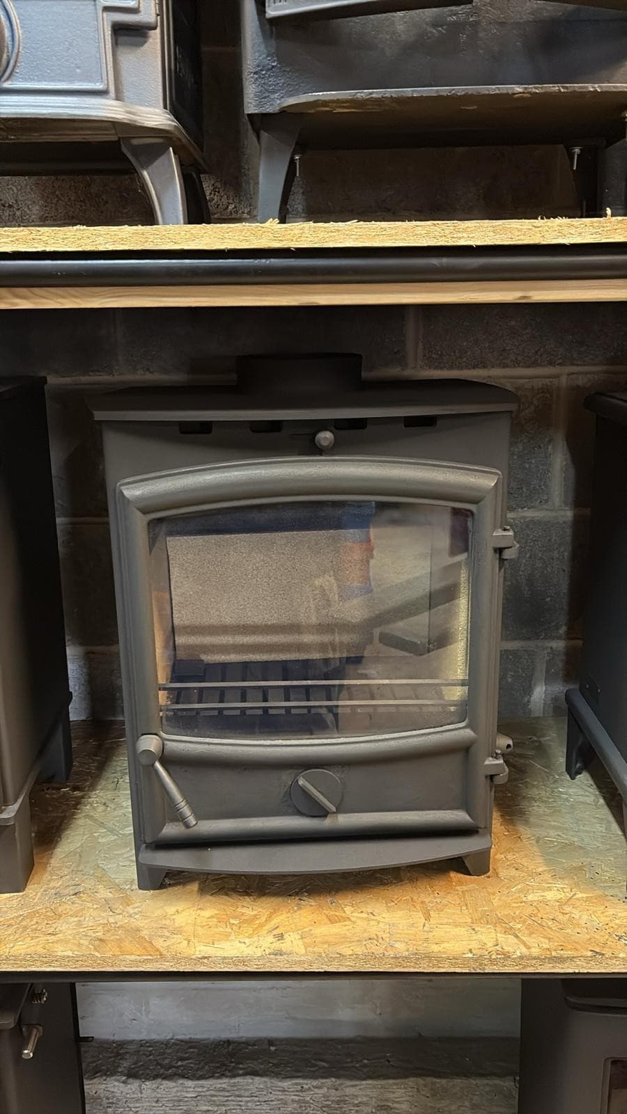 Fireline FX8W Wide Screen 8kW Multi-Fuel Stove  (log,wood+burner), , 🚚🚚🚚 4