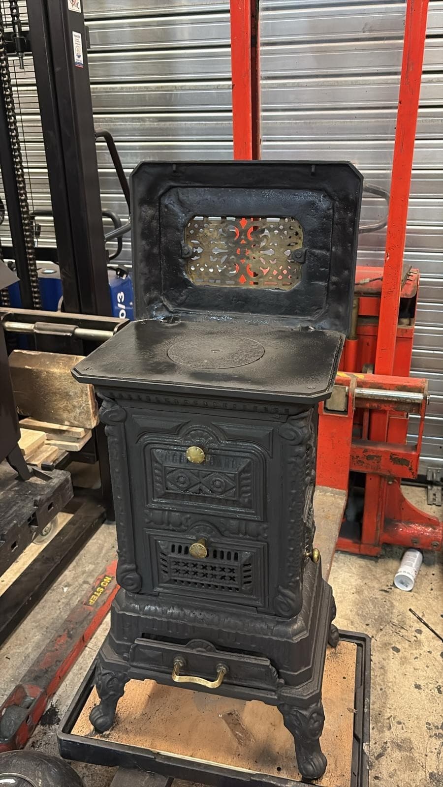 Classic Vintage Cast Iron STOVE 5KW  MULTIFUEL, (log,wood+burner) TOPLOAD 🚚🚚 2