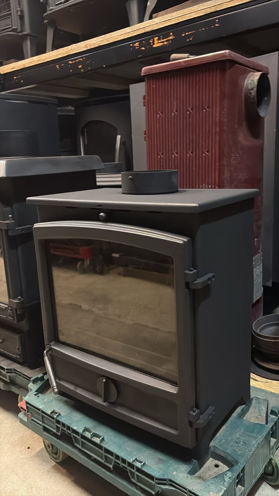 Fireline FX Wide Screen 5kW Multi-Fuel Stove  (log,wood+burner), , 🚚🚚🚚 — view 3
