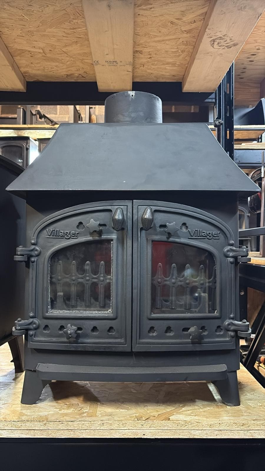 Villager Flatmate Stove, 7kW, Canopy MULTIFUEL, COAL(log,wood+burner),   🚚🚚🚚 5