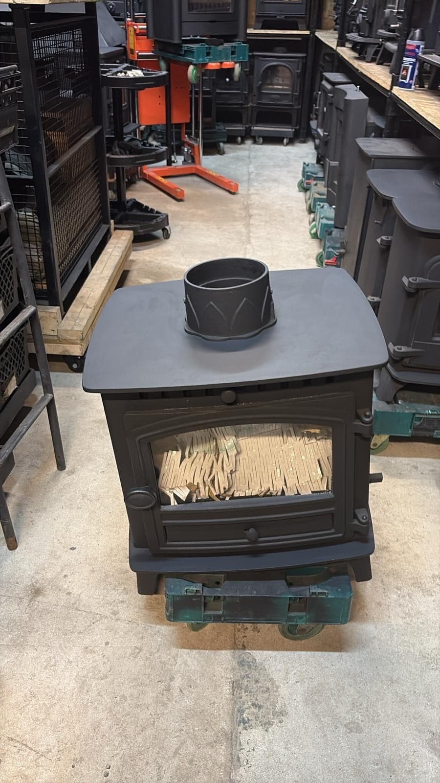HUNTER HERALD Stove 7Kw, DOUBLE SIDED/FRONTED MULTIFUEL (log,wood+burner), 🚚🚚 4