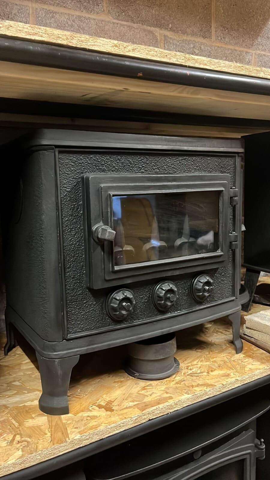 Cast Iron Stove 2 Sided Corner Stove, Woodburner, (log,wood+burner), 🚚🚚🚚 4