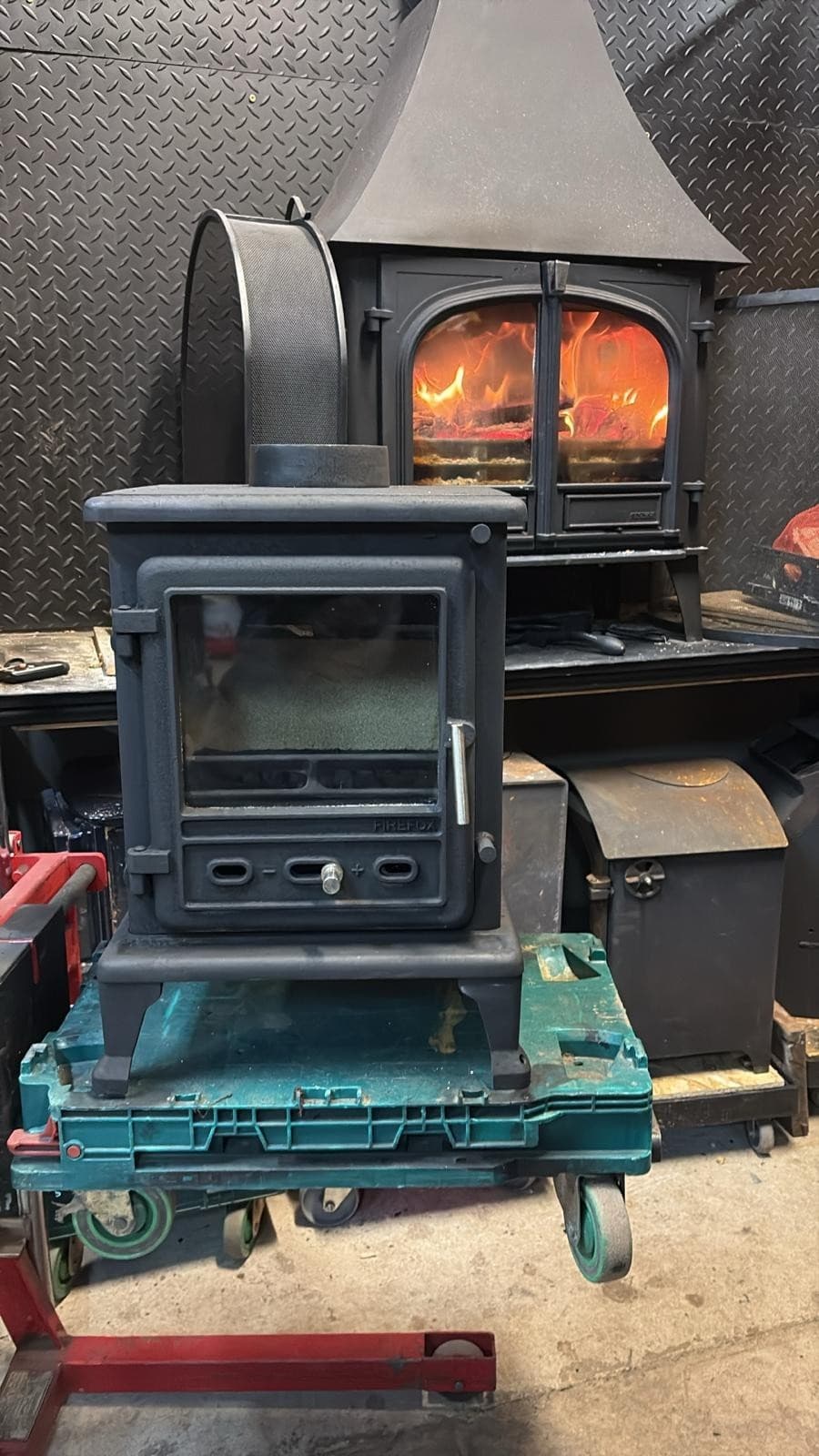 Firefox 5 Stove 5kw, MULTIFUEL, COAL(log,wood+burner), CAST IRON , 🚚🚚🚚 4