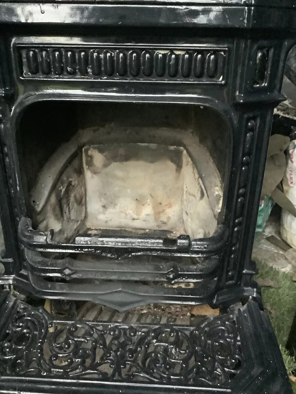French vintage Stove, wood burner, (log,wood+burner),