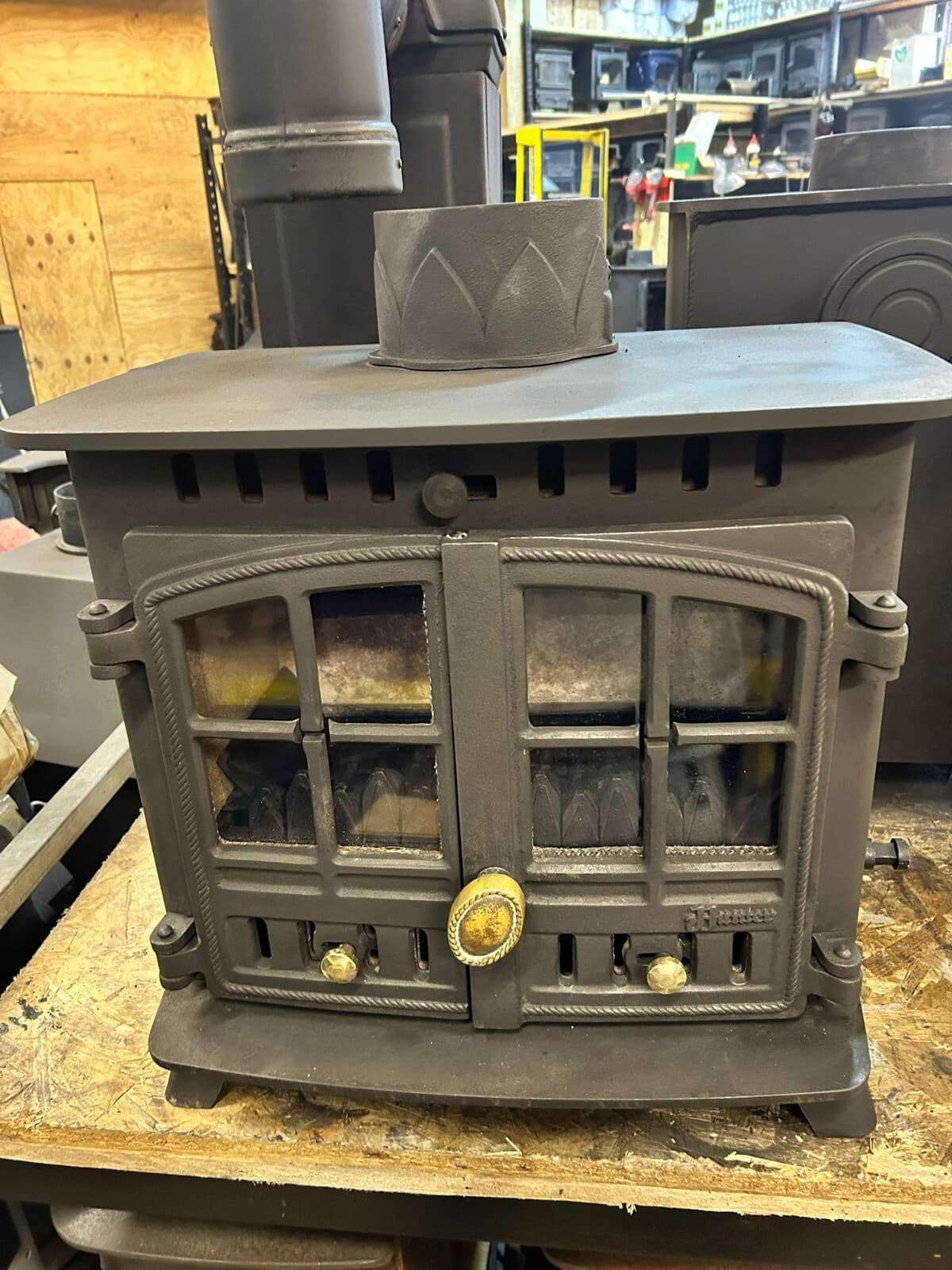 Hunter Herald 6 Stove 6kw, MULTIFUEL, (log,wood+burner), brass handle, 🚚🚚🚚 2