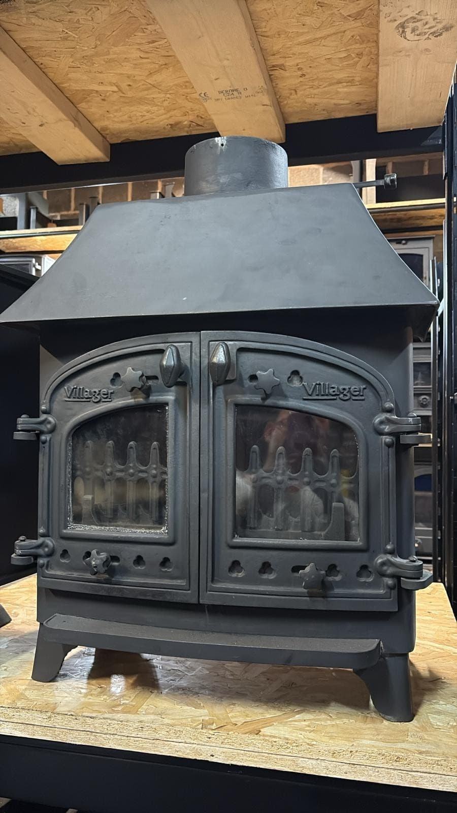 Villager Flatmate Stove, 7kW, Canopy MULTIFUEL, COAL(log,wood+burner),   🚚🚚🚚 2