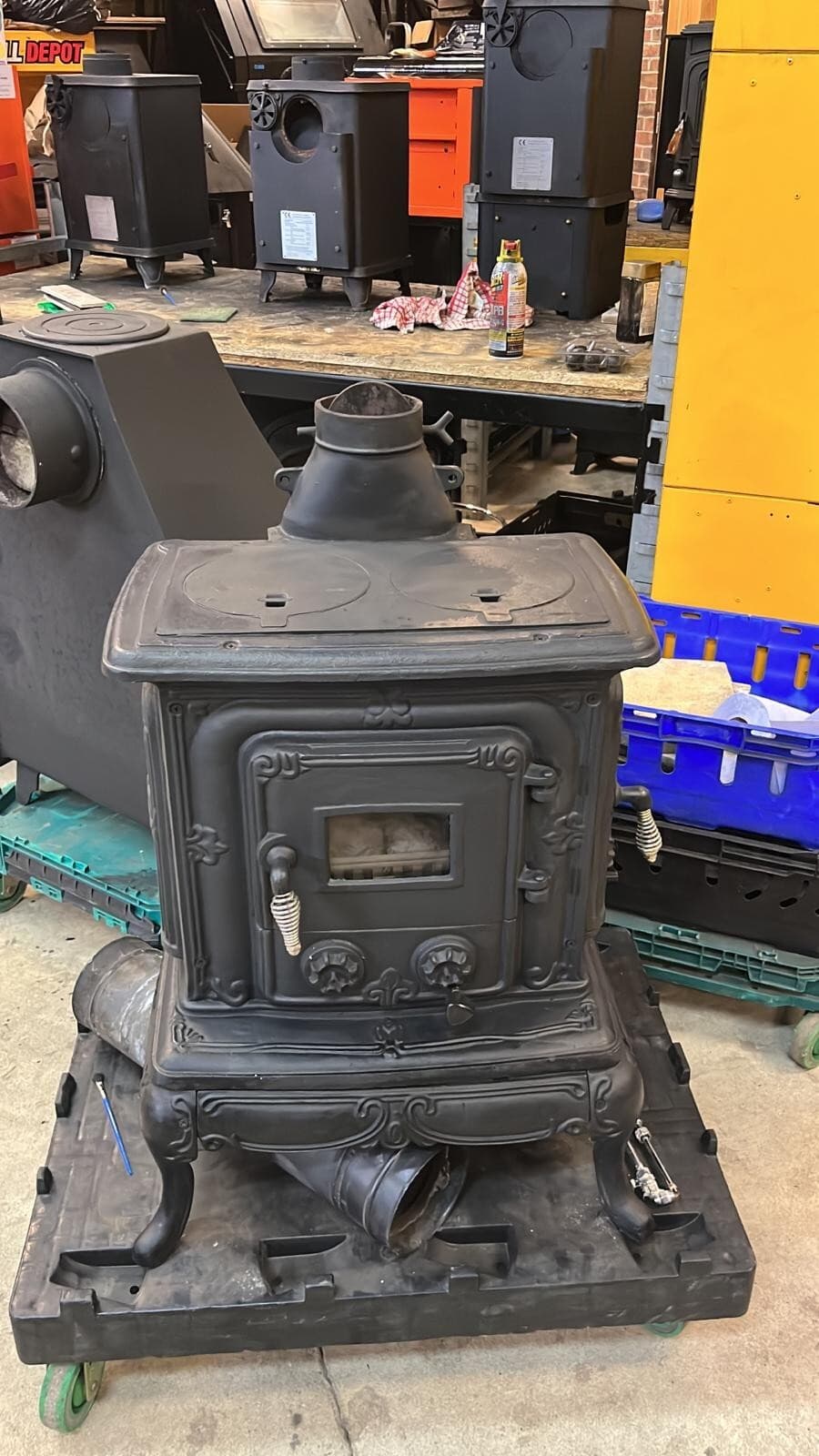 Vintage Cast iron Parlour Gas stove 4.7kw  small gas stove 2