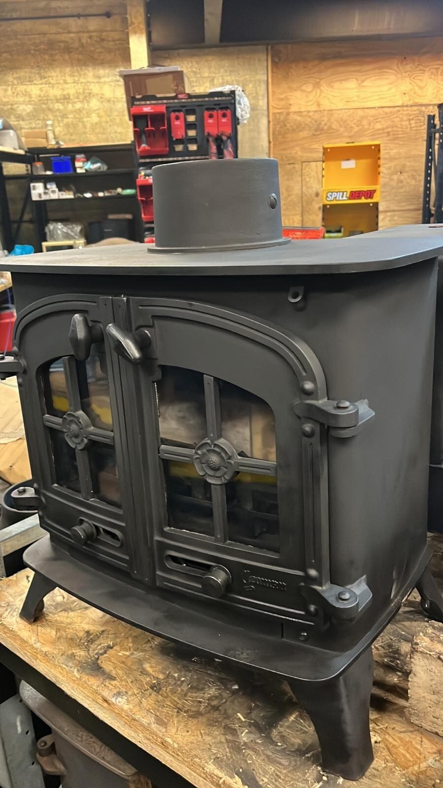 Yeoman Devon Stove 9Kw, FLAT TOP STOVE, Multifuel,  (log,wood+burner), 🚚🚚 🚚 4