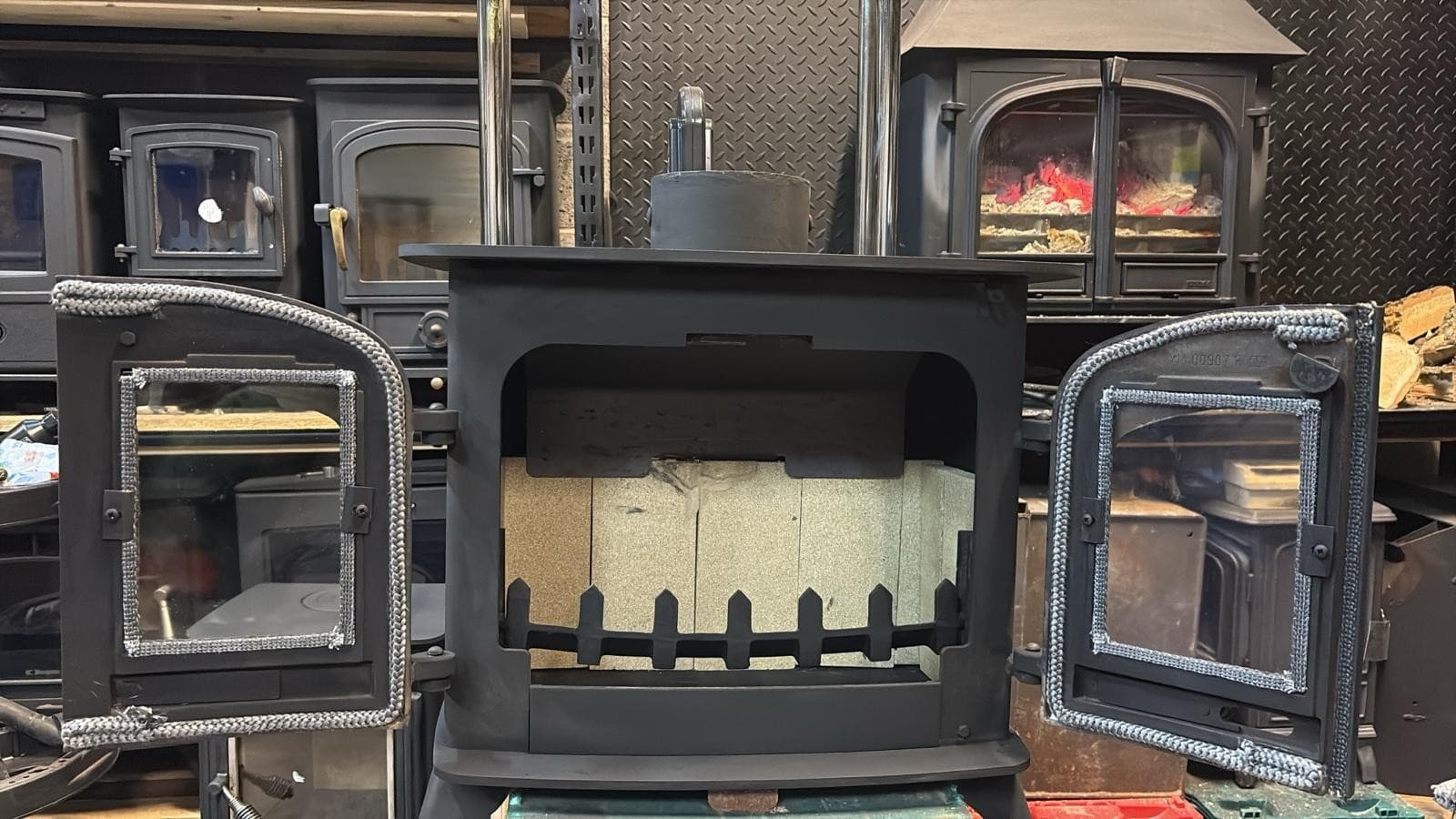 Yeoman EXE Stove 7 Kw, FLAT TOP STOVE, Multifuel,  (log,wood+burner), 🚚🚚 🚚 4