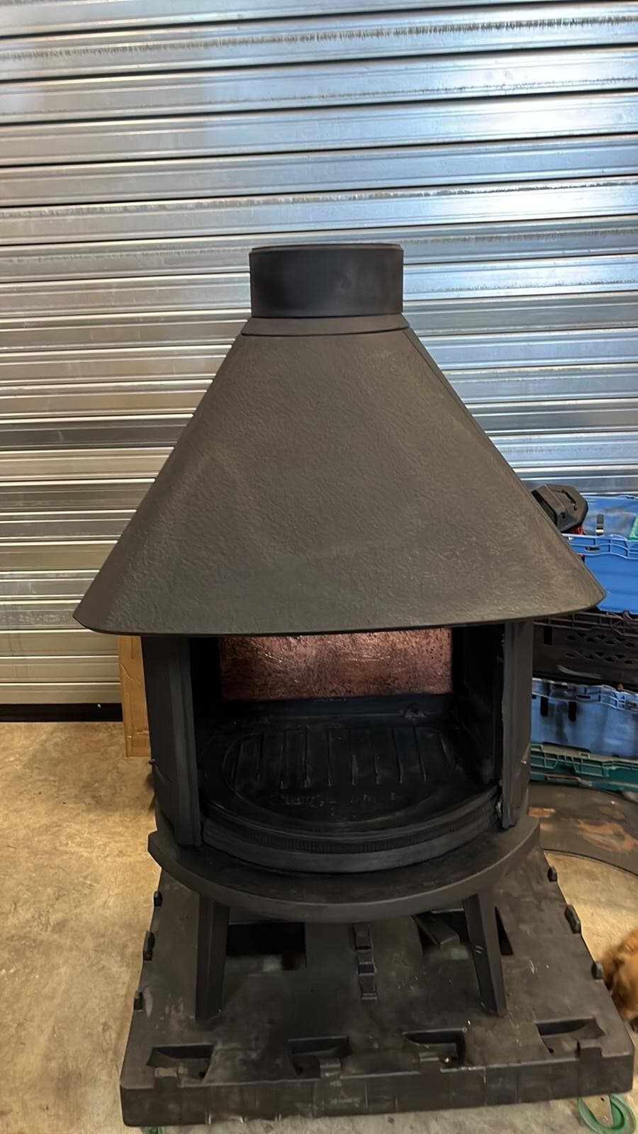 Jotul 6 Vintage Cast Iron Wood Burning BOILER Stove 7” Exit. LARGE OUTPUT BOILER 3