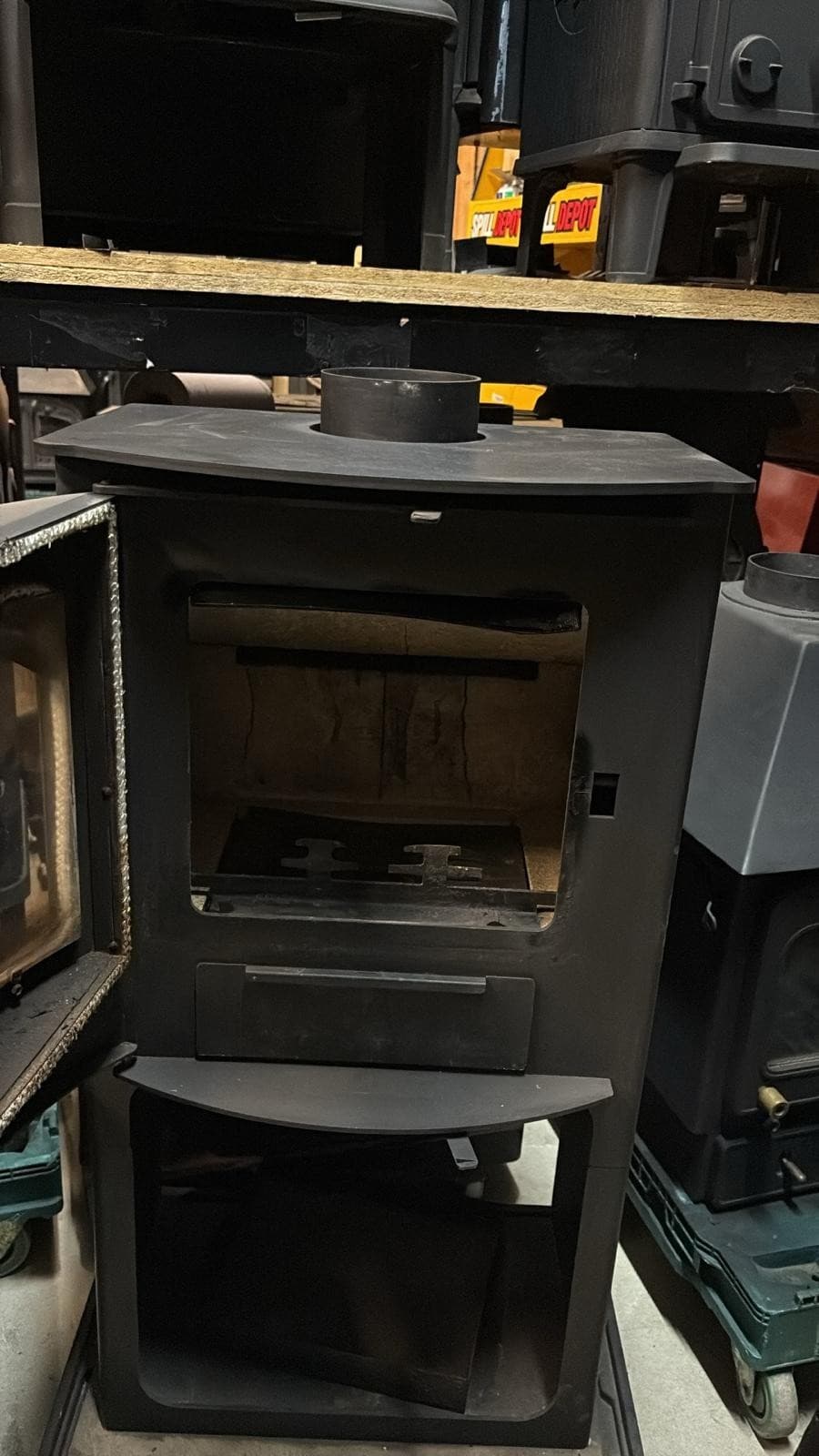 Mendip log store STOVE 7.5kW, Multifuel, coal (log,wood+burner), 🚚🚚 🚚 3