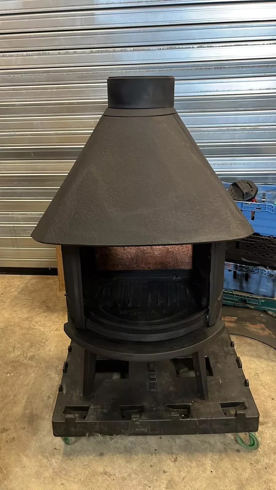 Jotul 6 Vintage Cast Iron Wood Burning BOILER Stove 7” Exit. LARGE OUTPUT BOILER 4