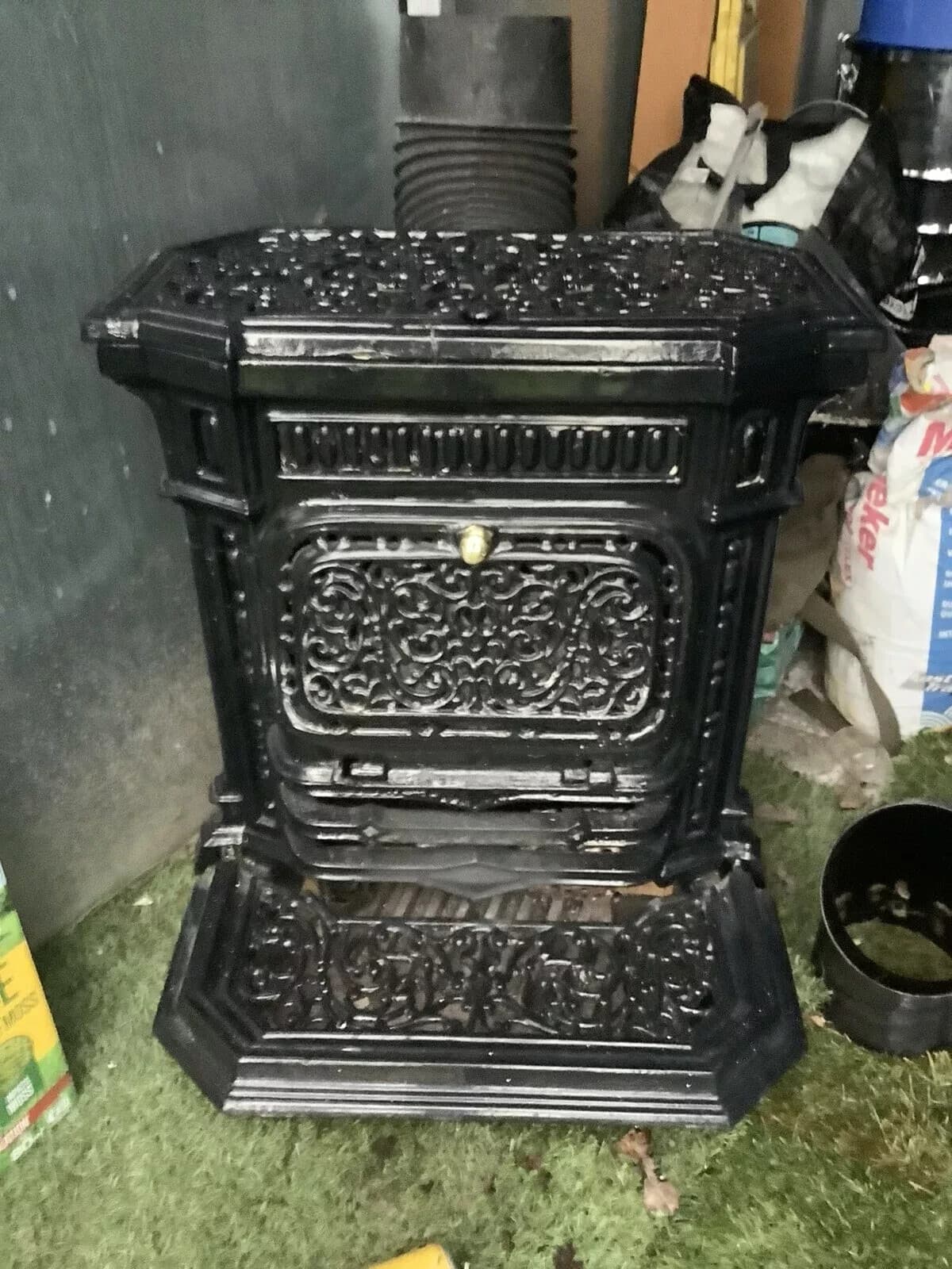 French vintage Stove, wood burner, (log,wood+burner), 2