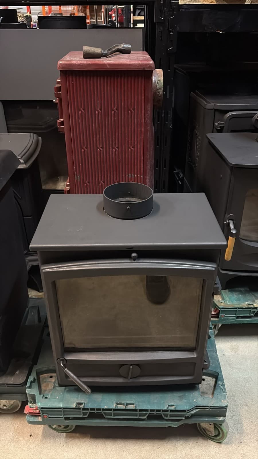 Fireline FX Wide Screen 5kW Multi-Fuel Stove  (log,wood+burner), , 🚚🚚🚚 — view 2