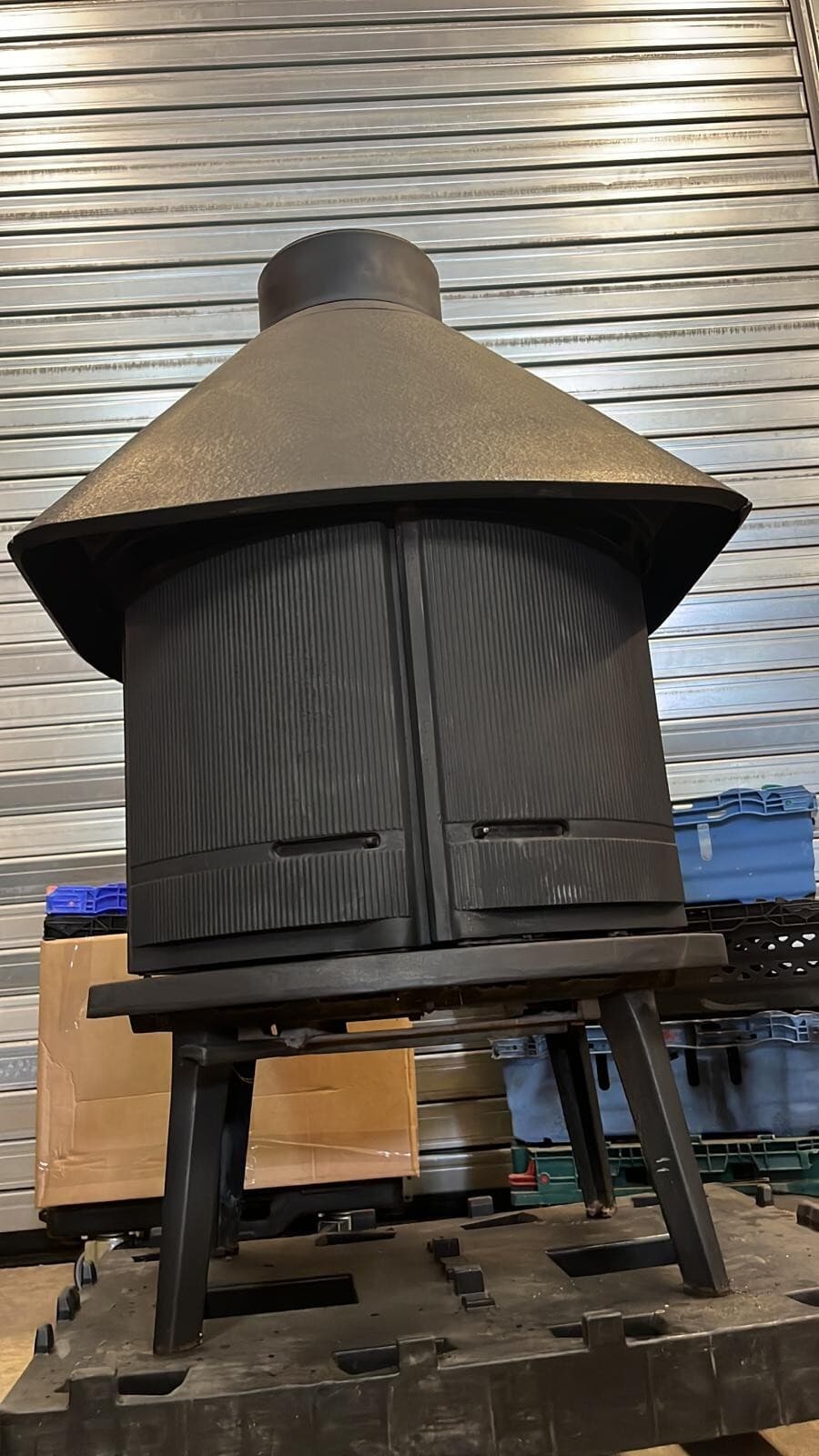 Jotul 6 Vintage Cast Iron Wood Burning BOILER Stove 7” Exit. LARGE OUTPUT BOILER 4