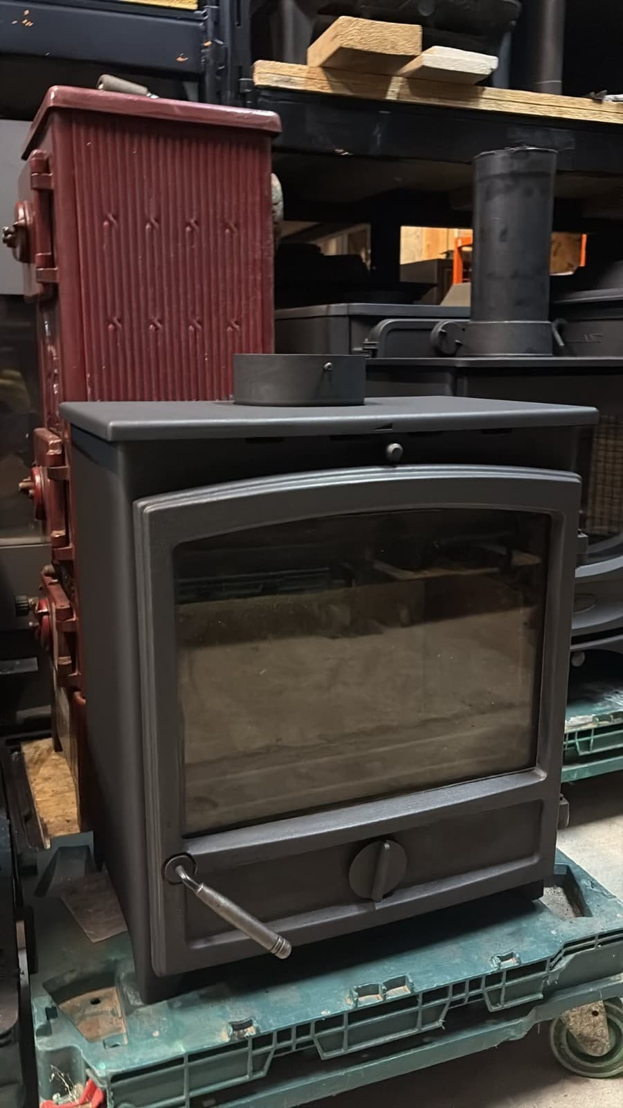 Fireline FX Wide Screen 5kW Multi-Fuel Stove  (log,wood+burner), , 🚚🚚🚚