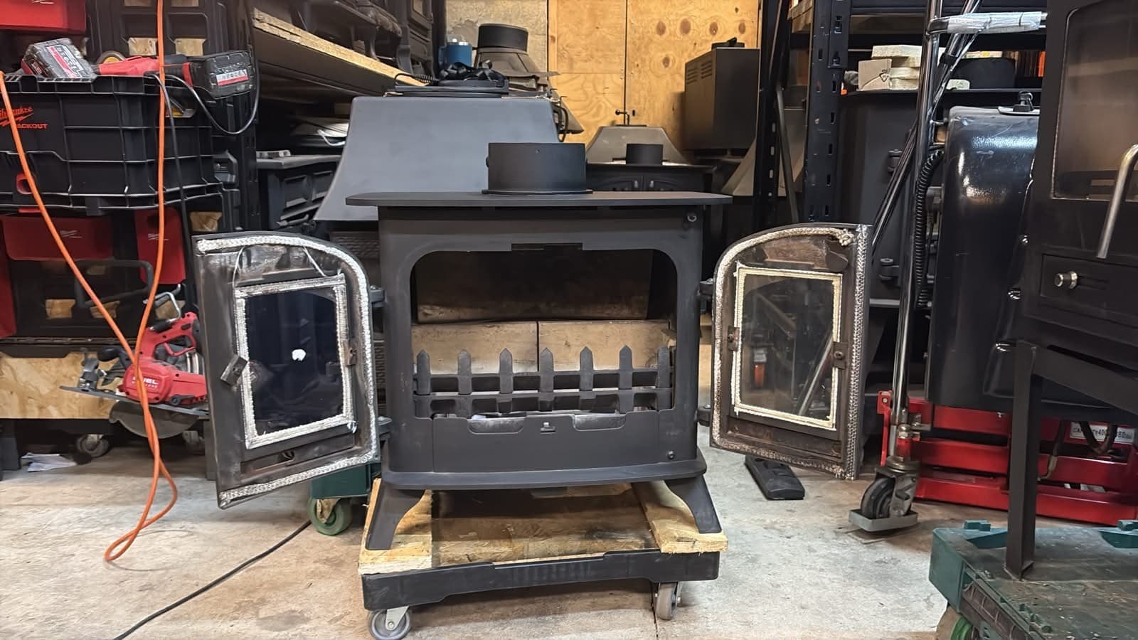 Yeoman EXE Stove 7 Kw, FLAT TOP STOVE, Multifuel,  (log,wood+burner), 🚚🚚 🚚 — view 5