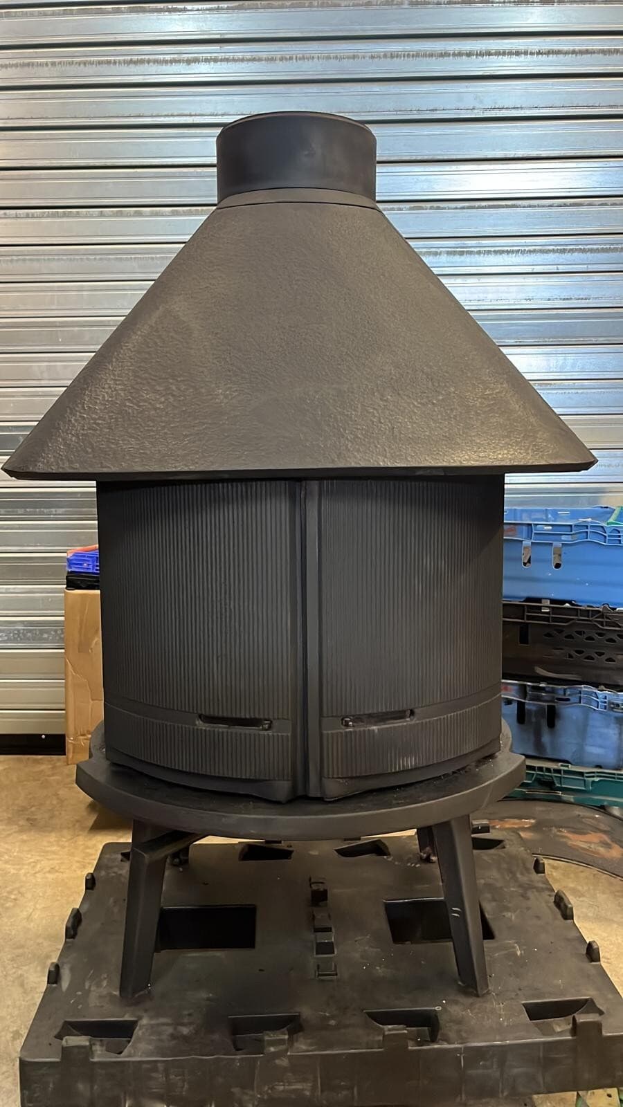 Jotul 6 Vintage Cast Iron Wood Burning BOILER Stove 7” Exit. LARGE OUTPUT BOILER 5