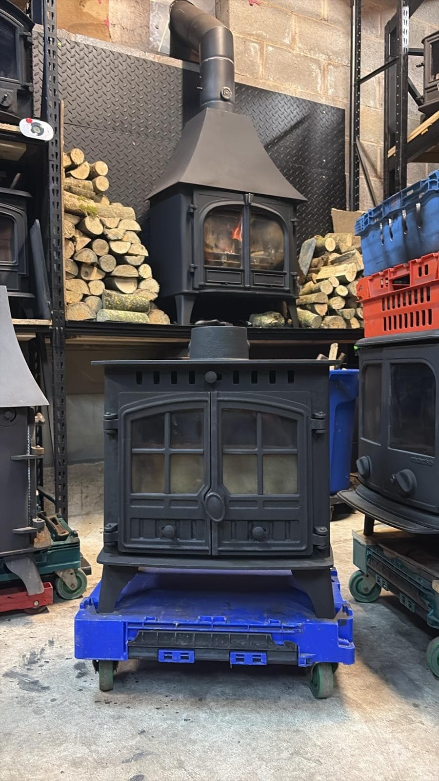Hunter Herald 5 SLIMLINE  LOG BURNING Stove 8kw, Woodburner (log,wood+burner)🚚 3