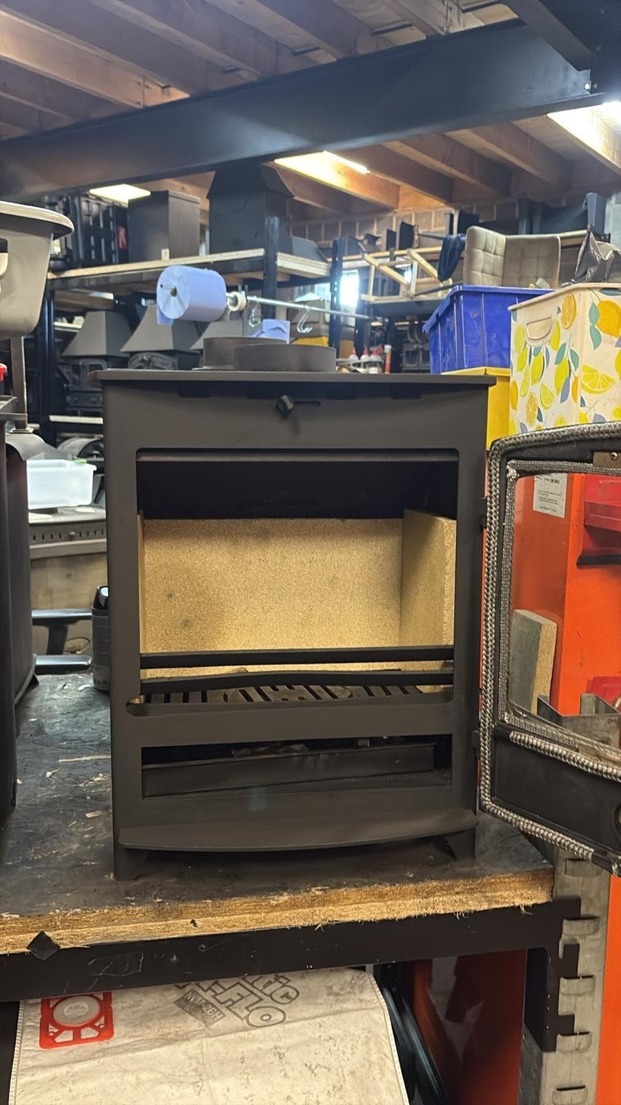 Fireline FX5W Wide Screen 5kW Multi-Fuel Stove  (log,wood+burner), , 🚚🚚🚚 4