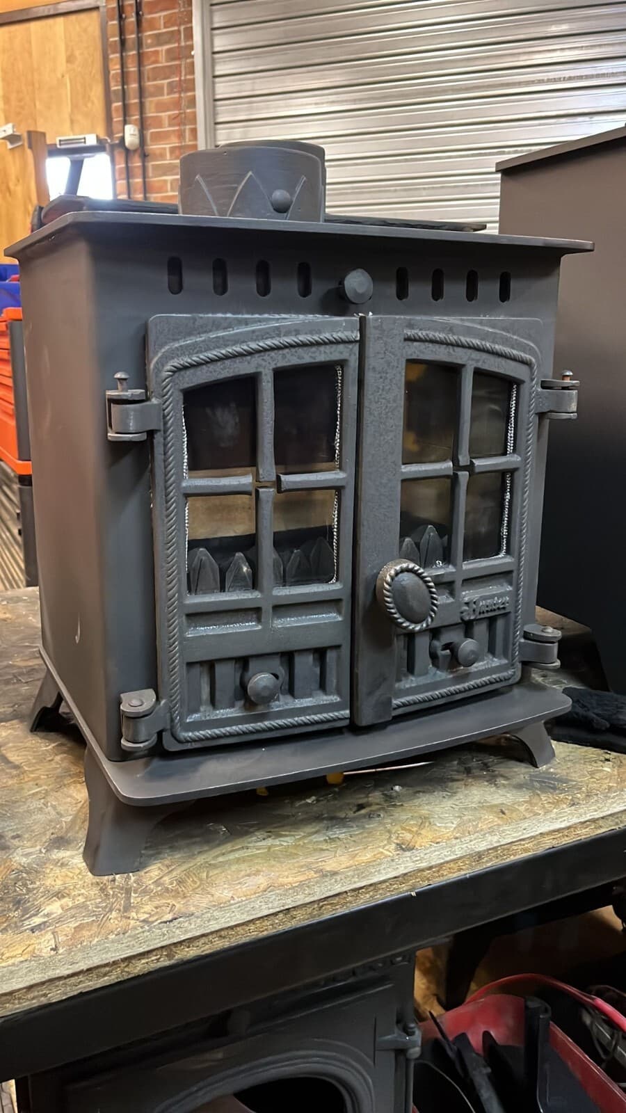 Hunter Herald 6 Stove 6kw, MULTIFUEL, (log,wood+burner), brass handle, 🚚🚚🚚 3