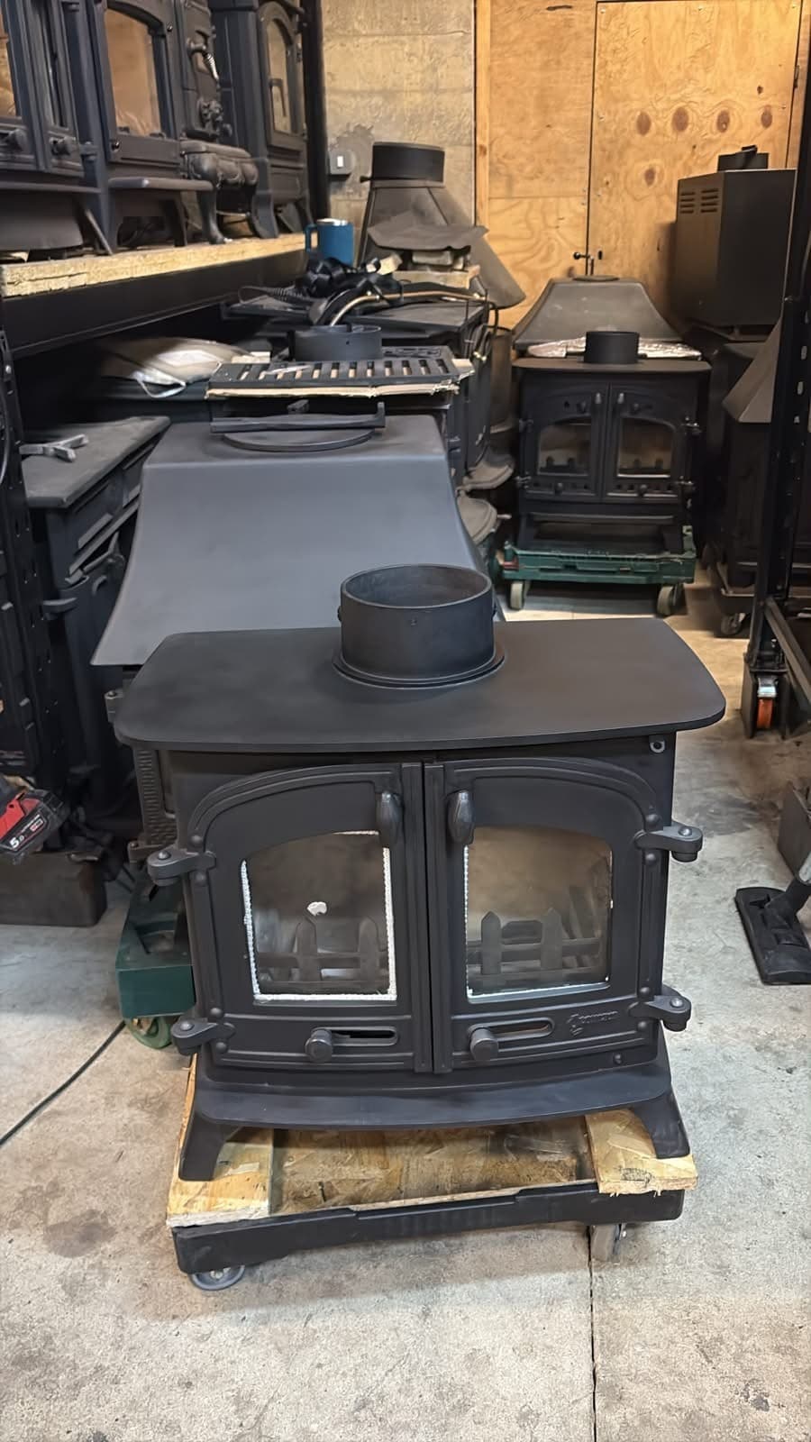 Yeoman EXE Stove 7 Kw, FLAT TOP STOVE, Multifuel,  (log,wood+burner), 🚚🚚 🚚 — view 2