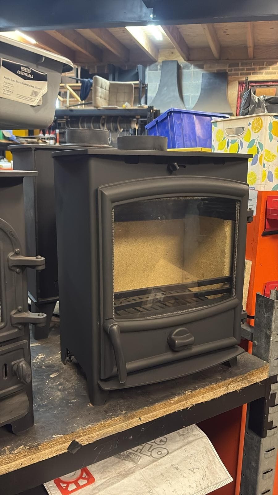 Fireline FX5W Wide Screen 5kW Multi-Fuel Stove  (log,wood+burner), , 🚚🚚🚚 5