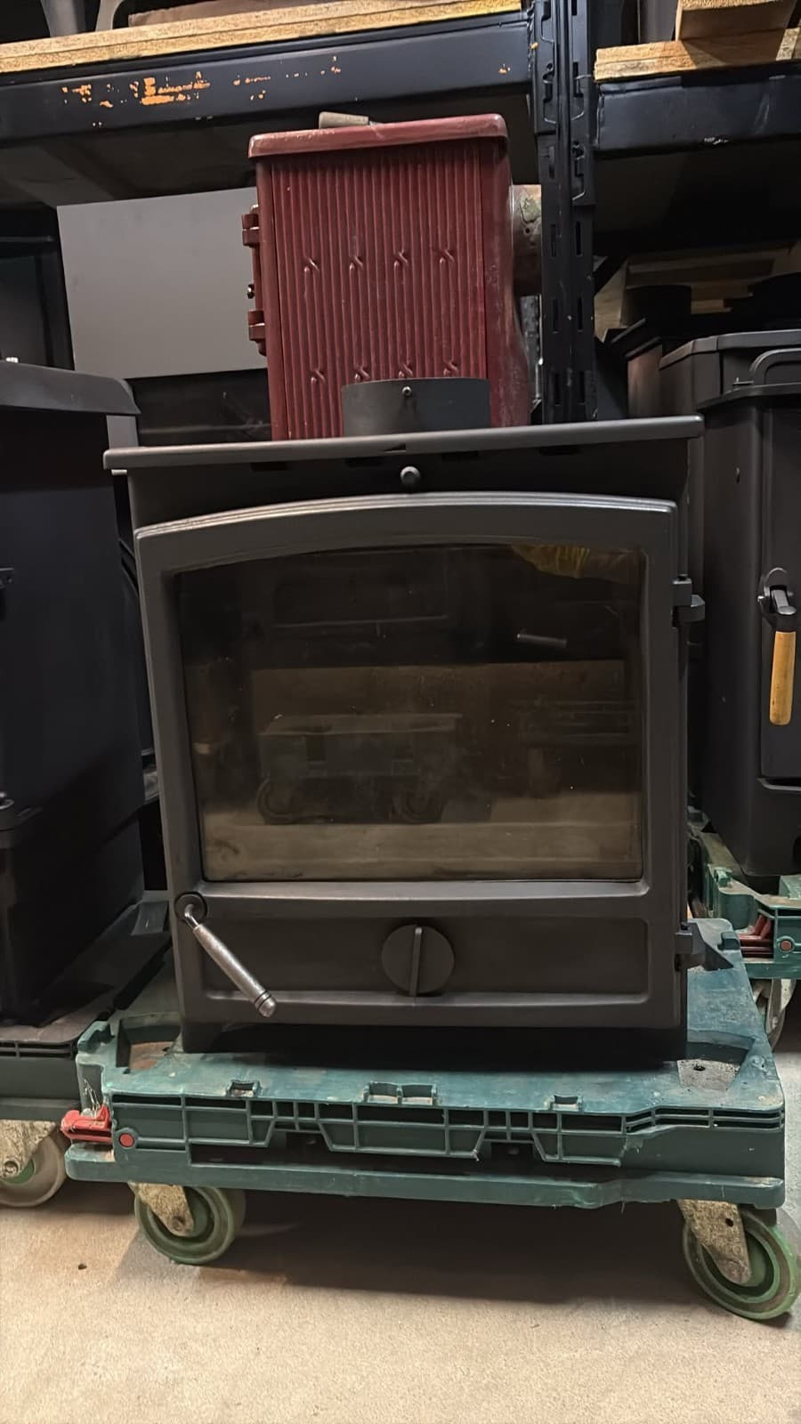 Fireline FX Wide Screen 5kW Multi-Fuel Stove  (log,wood+burner), , 🚚🚚🚚 — view 5