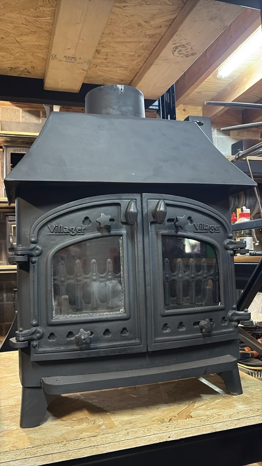 Villager Flatmate Stove, 7kW, Canopy MULTIFUEL, COAL(log,wood+burner),   🚚🚚🚚