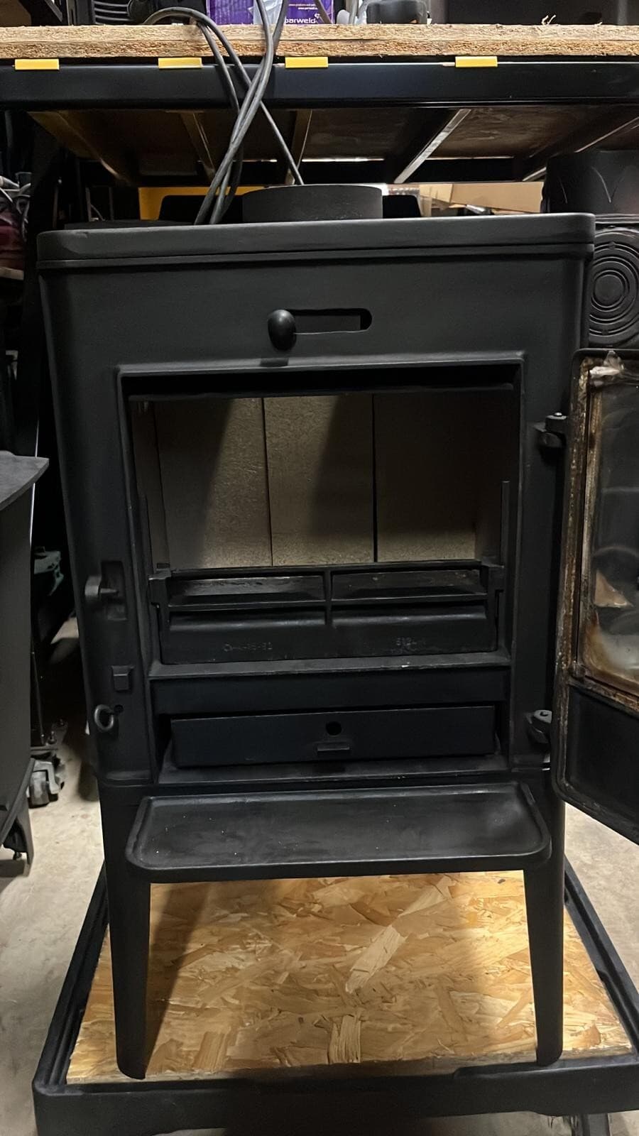Scan Anderston Scandinavian Scandi, Vintage, Cast iron stove. Restored