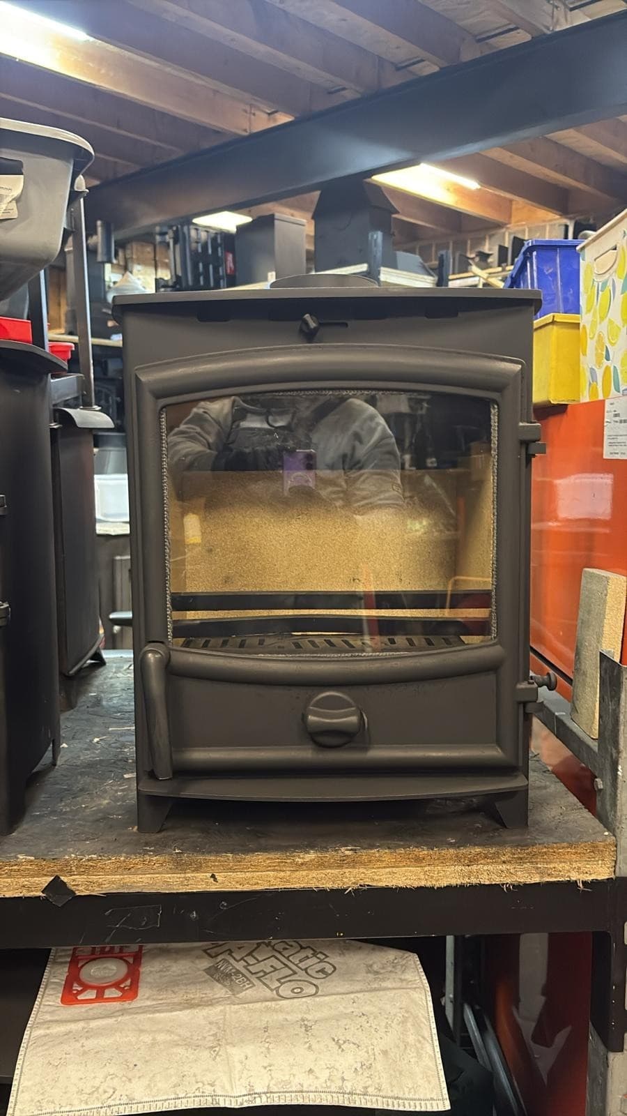 Fireline FX5W Wide Screen 5kW Multi-Fuel Stove  (log,wood+burner), , 🚚🚚🚚