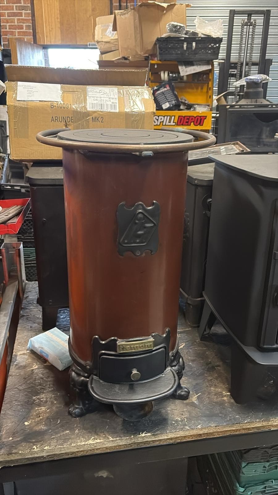 Hergom Cylindrical Multi Fuel Stove 5