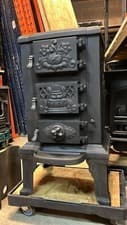 LLANGE SVENDBORD, VINTAGE, CAST IRON STOVE, MULTIFUEL, (log,wood+burner), 🚚🚚🚚