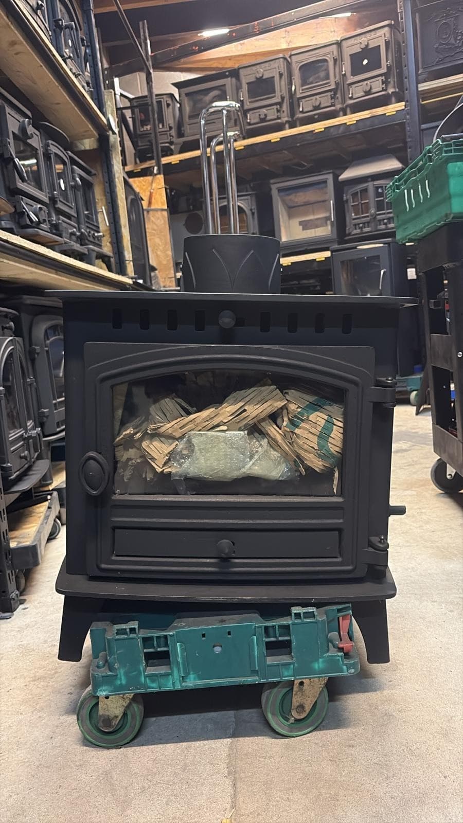 HUNTER HERALD Stove 7Kw, DOUBLE SIDED/FRONTED MULTIFUEL (log,wood+burner), 🚚🚚 5