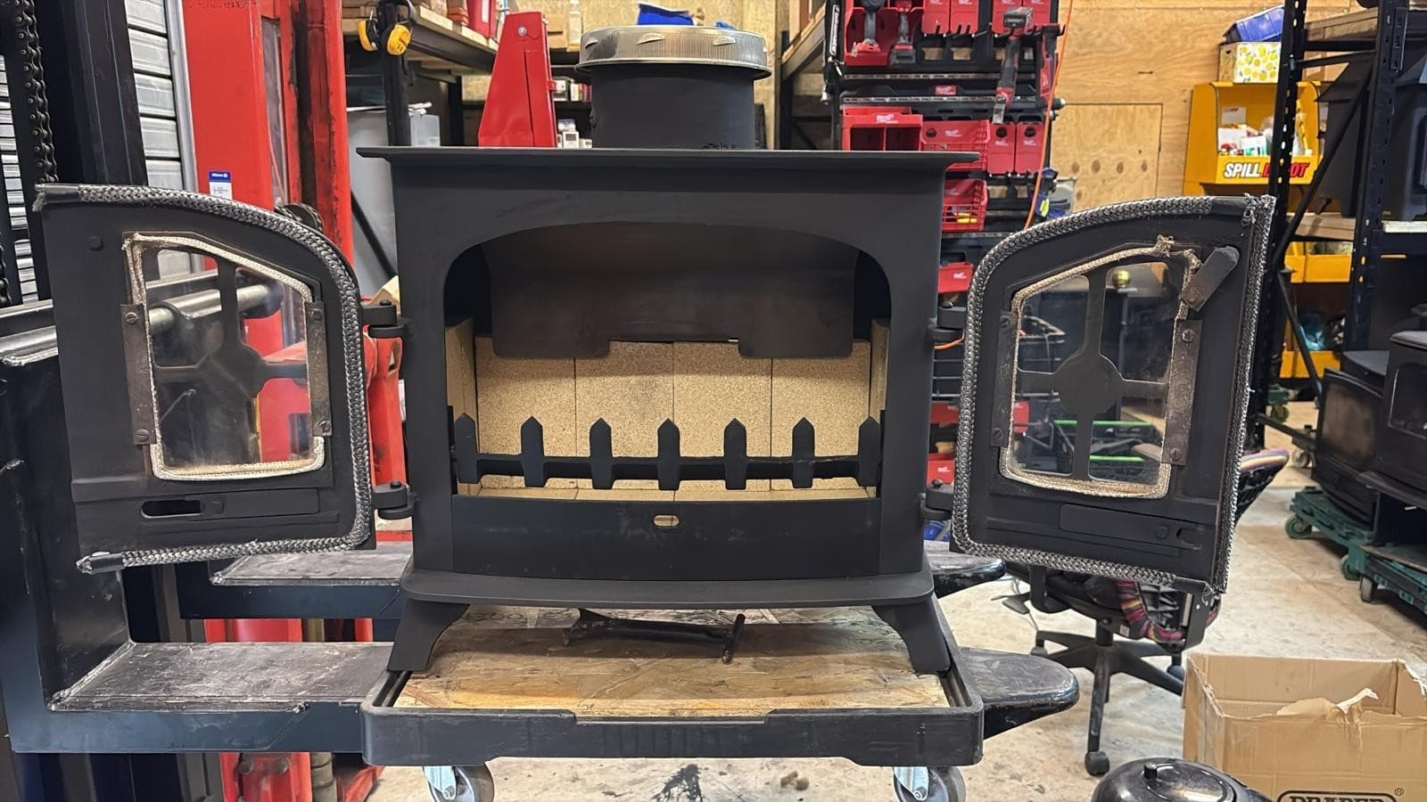 Yeoman Devon Stove 9Kw, FLAT TOP STOVE, Multifuel,  (log,wood+burner), 🚚🚚 🚚 4