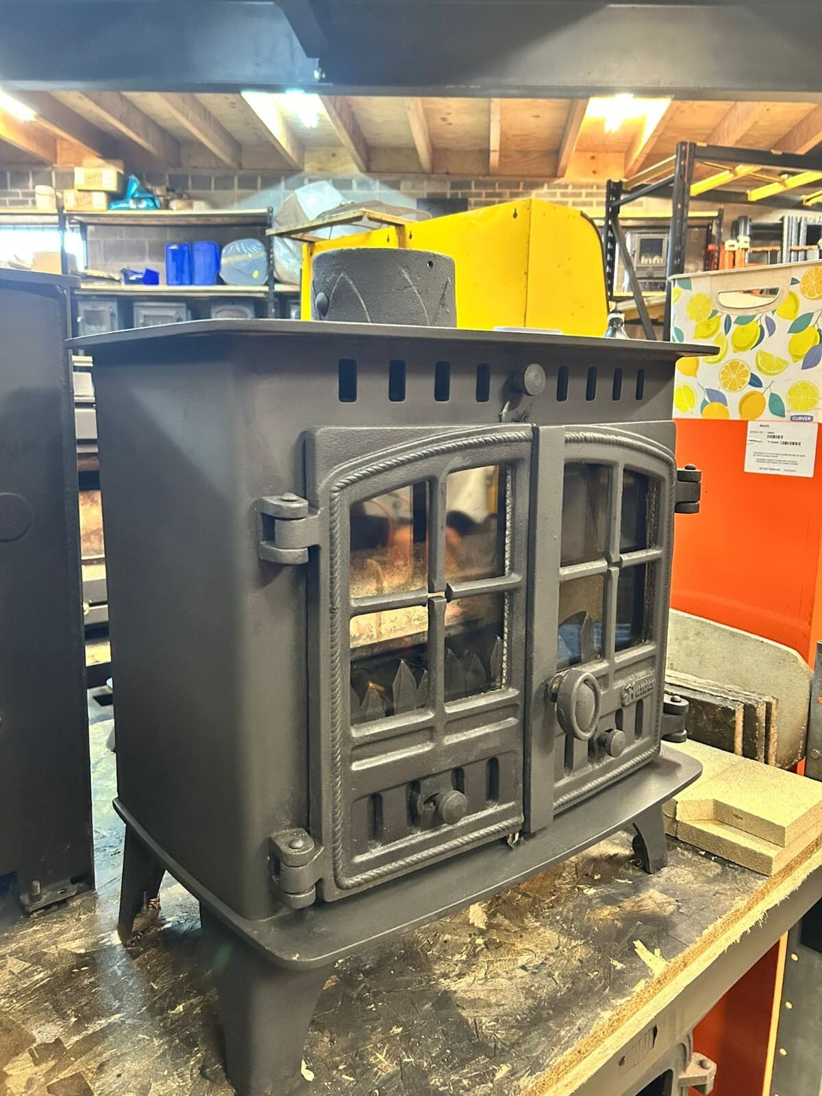 Hunter Herald 6 Stove 6kw, MULTIFUEL, (log,wood+burner), brass handle, 🚚🚚🚚 4