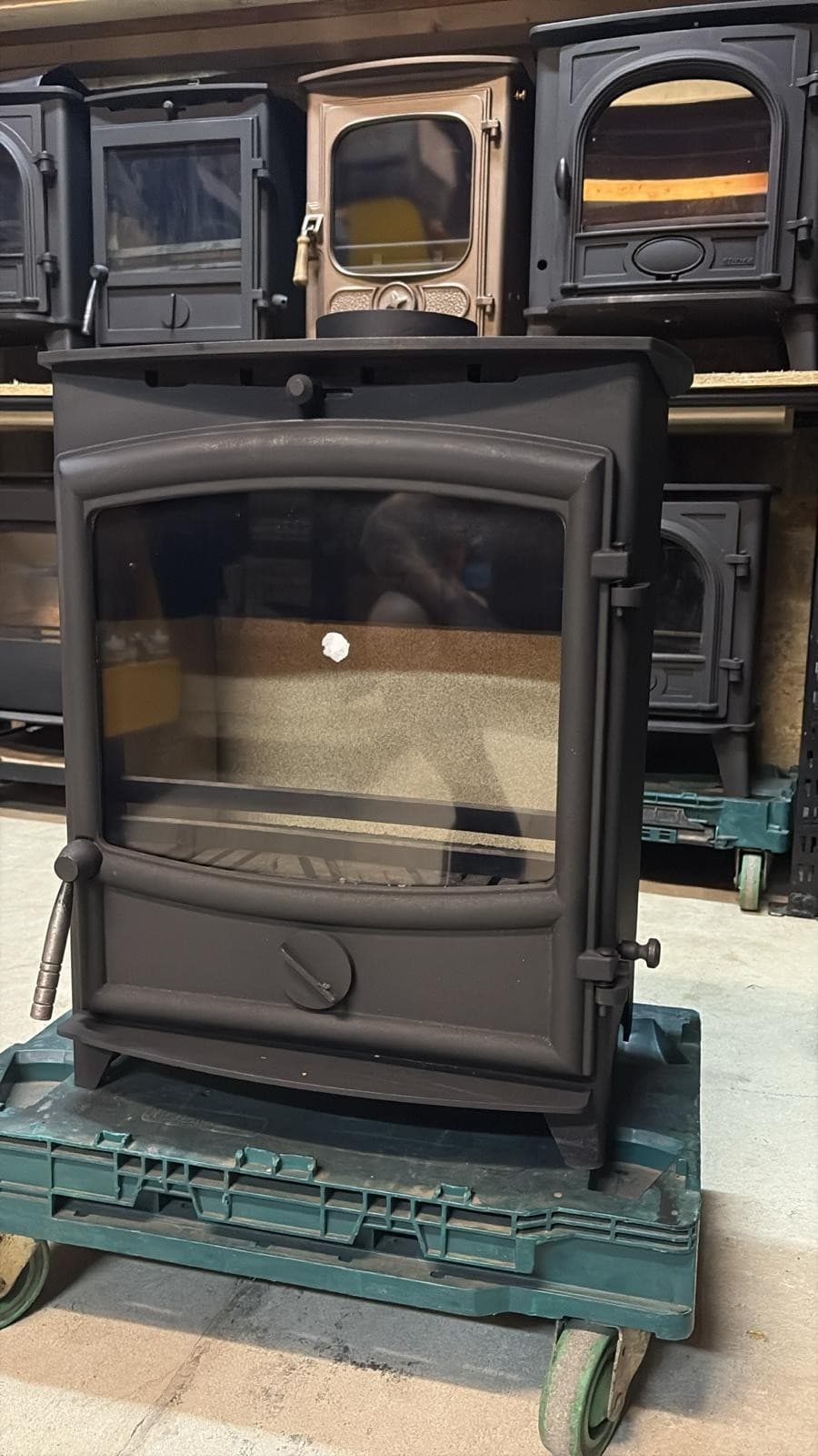 Fireline FX5W Wide Screen 5kW Multi-Fuel Stove  (log,wood+burner), , 🚚🚚🚚 4
