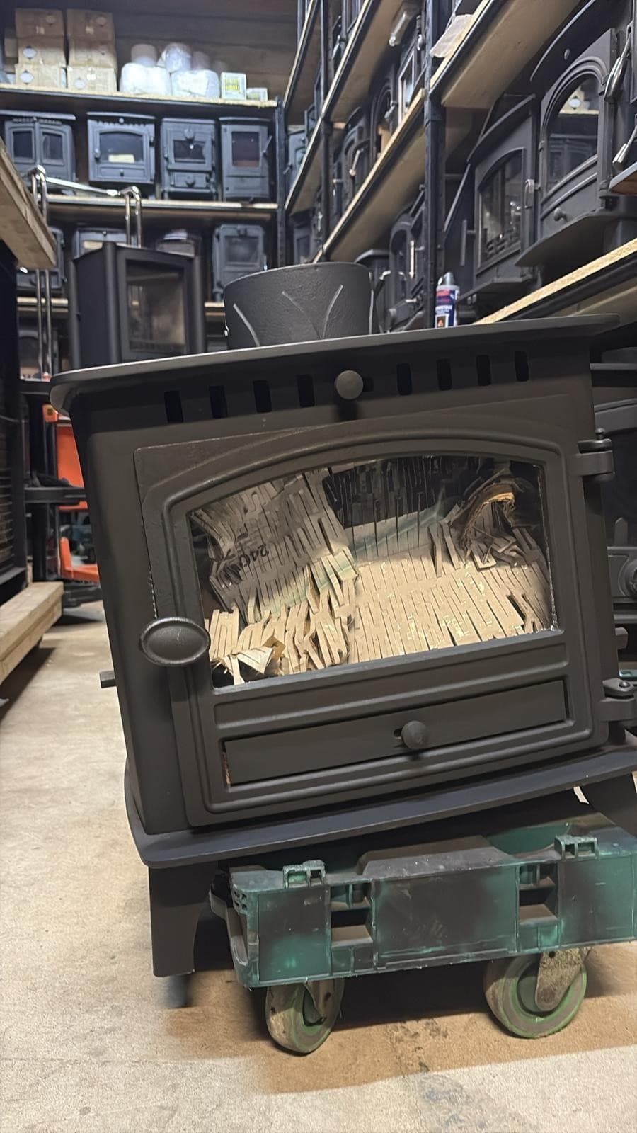 HUNTER HERALD Stove 7Kw, DOUBLE SIDED/FRONTED MULTIFUEL (log,wood+burner), 🚚🚚