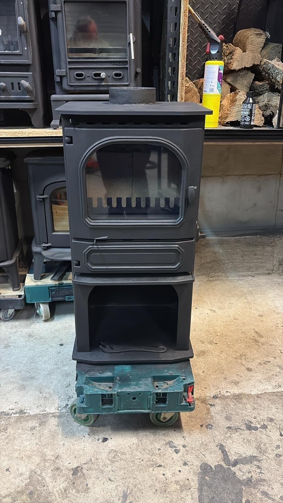 Dunsley Highlander 5 Stove on stand 5kw, , MULTIFUEL, (log,wood+burner) 🚚 4