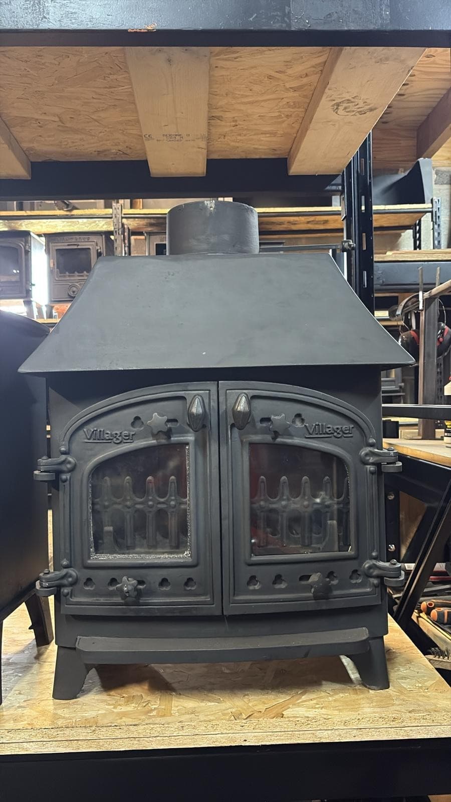 Villager Flatmate Stove, 7kW, Canopy MULTIFUEL, COAL(log,wood+burner),   🚚🚚🚚 3