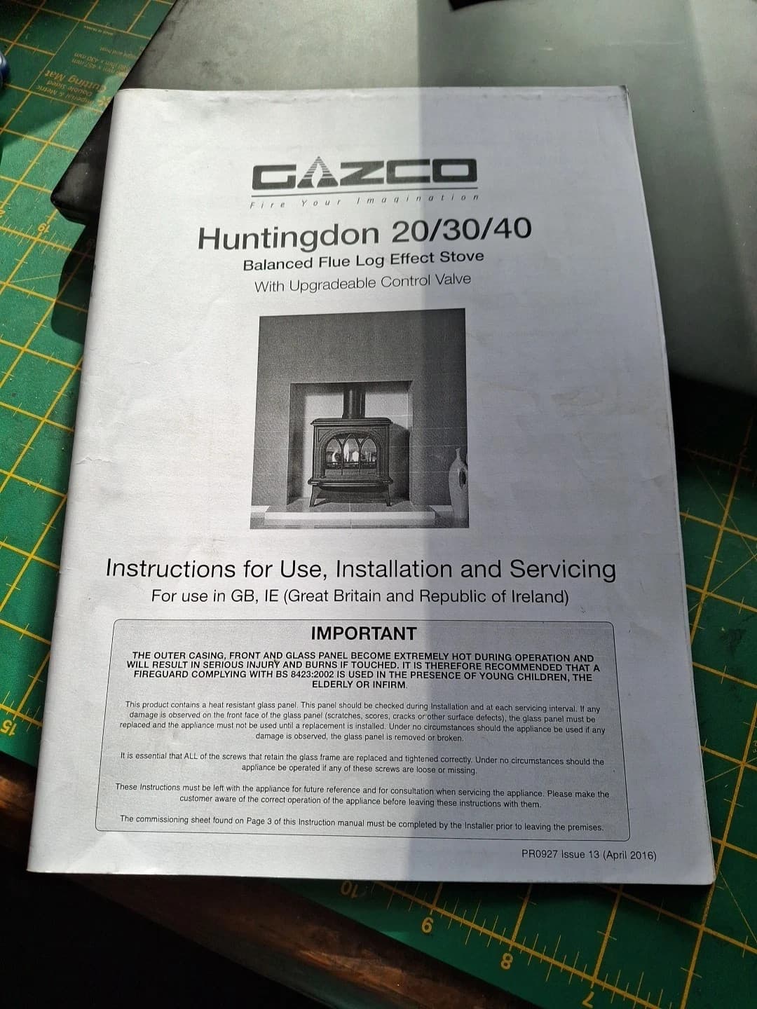 STOVAX GAZCO Huntingdon 20 balanced Flue - Log Effective Stove With Instructions 5