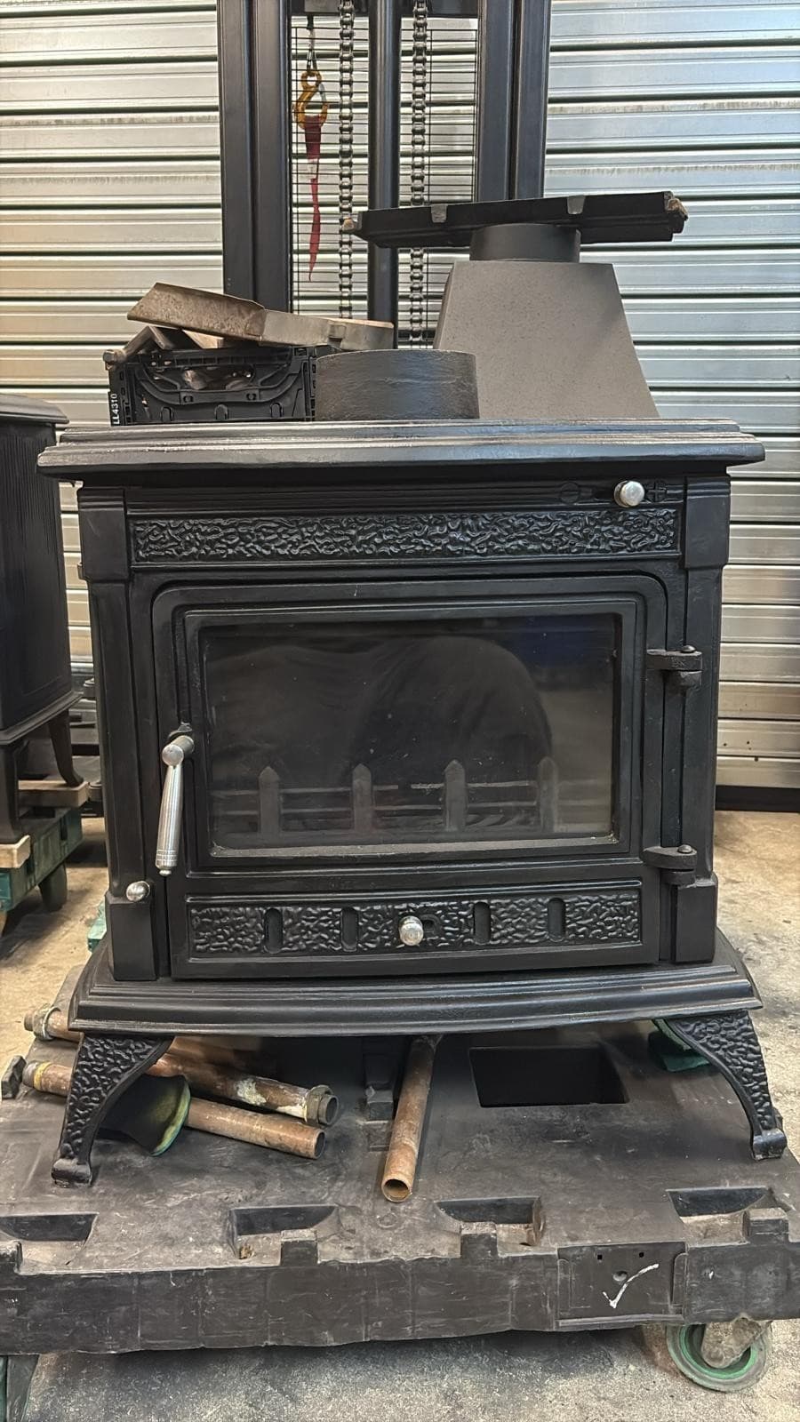 CAST IRON 14kW BOILER Stove, 14KW, MULTIFUEL, (log,wood+burner) BOILER 🚚🚚 — view 4