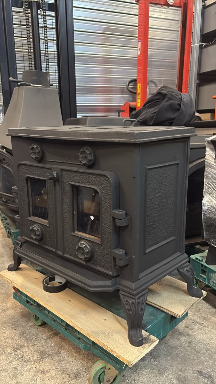 Classic Vintage Cast Iron STOVE 10KW MULTIFUEL, (log,wood+burner) ๐๐ โ view 5